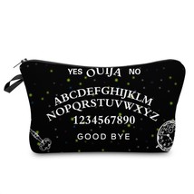 Deanfun Elegant Black Small Makeup Bag Letters Printing Cosmetic Bags For Women  - £7.20 GBP