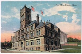 Postcard Post Office Duluth Minnesota - $3.95