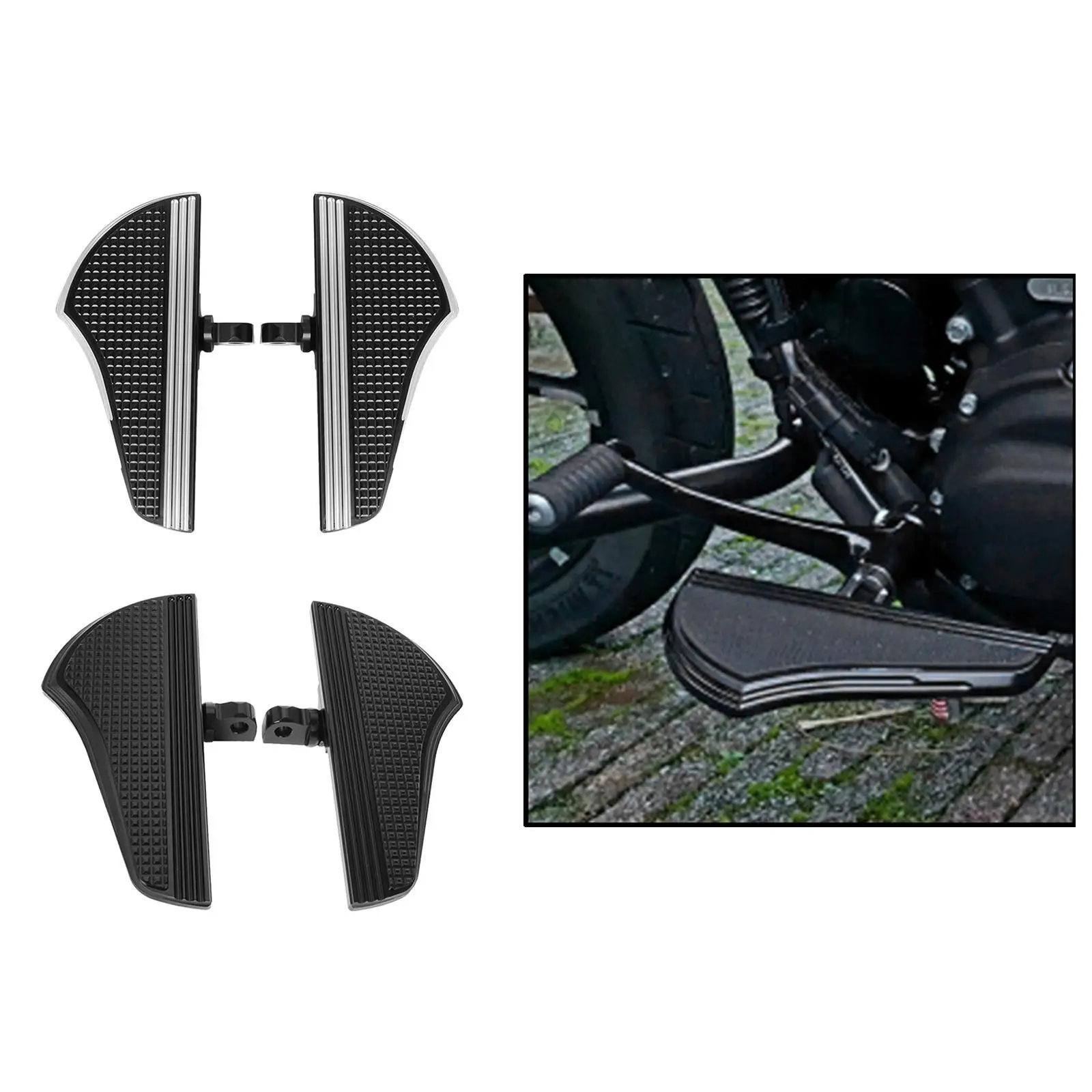 2 Packs CNC Motorcycle Passenger Rear Foot Pegs Foot Pedals Supports Acc... - $81.19+