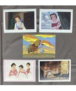 5 Beauty And The Beast Postcards Disney Princess Postcard Collection - £11.06 GBP