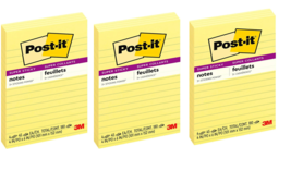 Post it Super Sticky Notes, 2x Sticking Power, 4 in x 6 in, Canary Yello... - £21.76 GBP