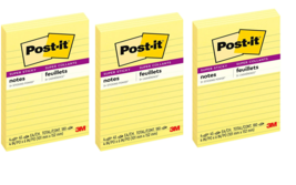 Post it Super Sticky Notes, 2x Sticking Power, 4 in x 6 in, Canary Yello... - £21.69 GBP