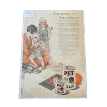 1926 Vintage Original Pet Milk Print Ad Maud Tausey Fangle Mom Toddler Baby - £14.68 GBP