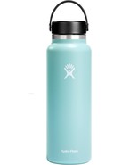 NWT Hydro Flask Wide Mouth w/Flex Cap 40oz vacuum insulated stainless-st... - £31.18 GBP