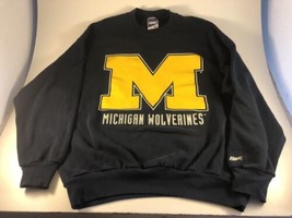 Vintage Michigan Wolverines Sweatshirt XL Bike Tag Crewneck 50/50 - £21.42 GBP