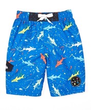 Maui and Sons Toddler Printed Swim Trunk Shorts Size 4T Color Blue - £19.39 GBP