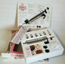 Wilton Dessert Decorator Pro with Box 11 Piece Set Recipe Booklet + 3 pc brush  - £20.56 GBP