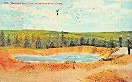 YELLOWSTONE NATIONAL PARK WYOMING~MAMMOTH PAINT POTS~1910 PSMK POSTCARD - £6.93 GBP