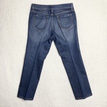 DKNY Soho Jeans Womens 12 Long Straight Creased Leg Stretch Denim Pants 35x29 - £12.95 GBP