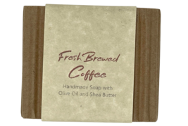 Fresh Brewed Coffee Goat Milk Handmade Soap Bar  with Olive Oil &amp; Shea Butter  - £6.95 GBP
