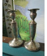 Compatible with Sterling Candlestick VASE Crystal Silver Base Bowl Compa... - $62.98 CAD+