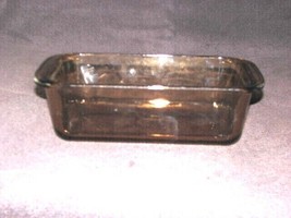 Pyrex Cranberry Glass 1.5 Qt Ribbed Loaf Pan Baking Dish ~ #213-S - £8.64 GBP