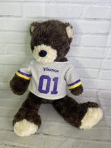 Minnesota Vikings Teddy Bear NFL Stuffed Animal Plush With Shirt - £21.78 GBP