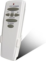 Ceiling Fan Remote Control (3-Speed/Light Dimmer/Reverse Button) Replace Hampton - £24.38 GBP
