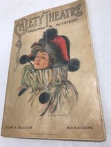 Gaiety Theatre Program 19141 Broadway and 46th st. Advertising  Vintage 6 by 9 - £33.13 GBP