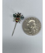 Tiny Bee Bug Vintage Hat Pin Enamel Insect - $19.18 CAD