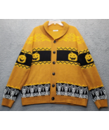 Coofandy Cardigan Mens XL Multi Halloween Ugly Knitted Xmas Kuwait Shawl... - $38.00 CAD