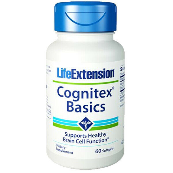 Life Extension Cognitex Basics with Phosphatidylserine 100mgs 30gels  Bilberry - $21.39
