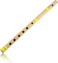 13 Inch Authentic Indian Wooden Bamboo Flute In The Key Of C Fipple Woodwind - $32.98