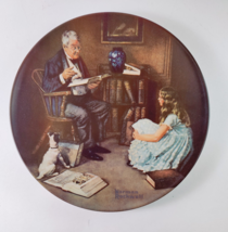 &quot;The Story Teller&quot; by Norman Rockwell, a Knowles Ceramic 1984 Collector ... - £7.78 GBP