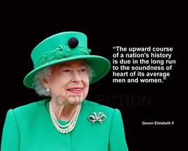 Queen Elizabeth Ii &quot;The Upward Course Of A ...&quot; Quote Photo Various Sizes - £3.87 GBP+