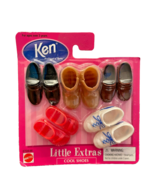 Doll Shoes Ken Little Extras Cool Shoes 5 Pair #67036 NIP 1998 Vintage - £10.14 GBP