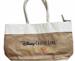 Disney Cruise Line Castaway Club Canvas Burlap Beach Tote Bag Weekender-EUC - £12.04 GBP