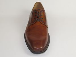 Men's Shoes Steve Madden Soft Leather upper Lace Up Nanndo Brandy image 4