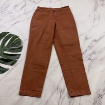 A New Day Womens Tapered Leg Chino Pant Size 2 Terra Cotta Brown Stretch... - $19.79