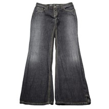 Cruel Girl Pants Womens 13 Gray Bootcut Low Rise Cotton Dark Wash Denim Jeans - £23.27 GBP