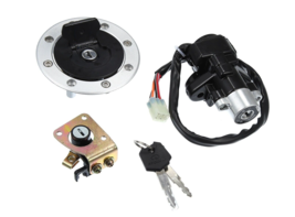 Piece of 3 Ignition Switch Fuel Gas Cap Seat Lock fit for Suzuki GSX600 ... - $26.18