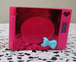 Barbie 2009 Glam Microwave With Blue Bow 2-1/4&quot; Long - £11.84 GBP