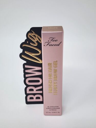 New TOO FACED Taupe Brow Wig Brush On Hair Fluffy Brow Gel - $15.43