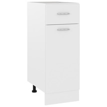 Drawer Bottom Cabinet White 30x46x81.5 cm Engineered Wood - £42.14 GBP