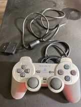 Sony PS2 Satin Silver Controller SCPH-10010 Dualshock 2 - £10.95 GBP