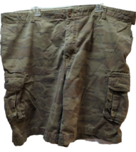 Izod Camo Men&#39;s brown cargo shorts sz 44 cotton - £13.23 GBP