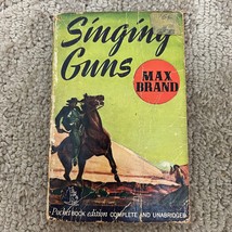 Singing Guns Western Paperback Book by Max Brand from Pocket Book 1943 - £9.53 GBP