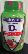 Vitafusion D3 Extra Strength 75mcg Gummies - 120 Count - Gluten Free - Ex: 07/24 - £8.47 GBP