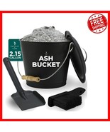 Chic 2 Gallon Metal Ash Bucket with Lid &amp; Fire Tools - Perfect for Any Home - $1,174.57 MXN