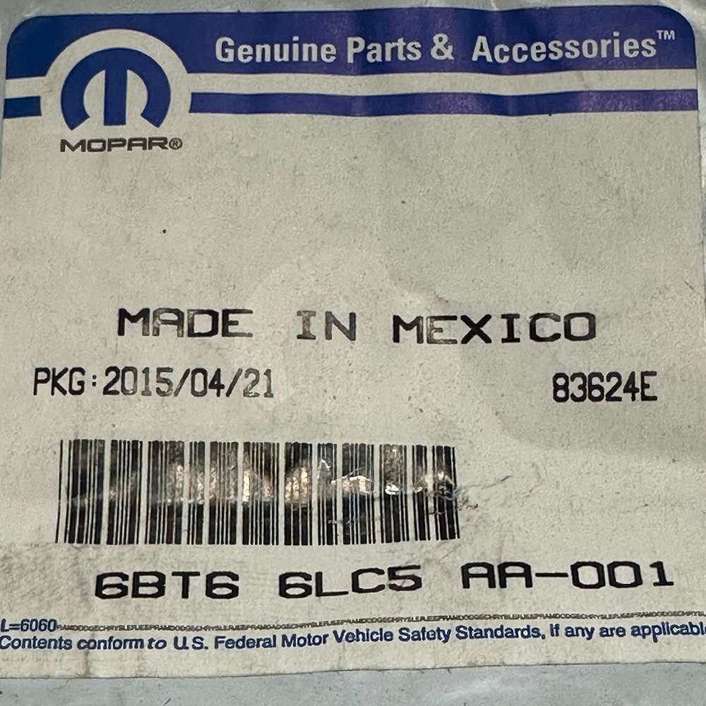 NEW OEM MOPAR BELT COVER BUCKLE KIT 2015 JEEP CHEROKEE CHRYSLER 200 6BT6... - $28.04