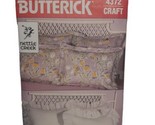 VTG BUTTERICK 4372 Pillow Cover Ruffles &amp; Pillow Shams PATTERN - £3.79 GBP