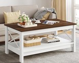 Coffee Table For Living Room,Modern Farmhouse Coffee Table With Storage,... - $214.99