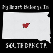 south dakota hoodies | state hoodie | hooded my heart belongs in  hoodie... - $24.99