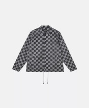 WeSC Men&#39;s Coach Wasted Youth Printed Jacket in Black-Size Large - £34.24 GBP