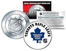 TORONTO MAPLE LEAFS Royal Canadian Mint Medallion NHL Colorized Coin *LI... - $8.56