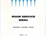 Beverly Hillcrest Hotel Room Service Menu Beverly Hills California 1968 - $64.28