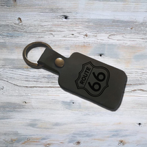 Personalized Custom Leather Keychain for Boyfriend or Men Engraved Logo ... - £19.98 GBP