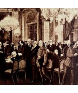 Treaty Of Versailles Hall Of Clocks WW1 1920s Paris Military Centerfold ... - £47.20 GBP
