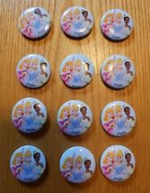 Disney Princesses Magnets Set of 12 1 inch Cinderella Sleeping Beauty Tiana - $34.25 CAD