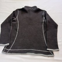 Men's Outfitter Trading Co. Shirt Black & Gray Heather Long Sleeve Pullover Sz M image 2